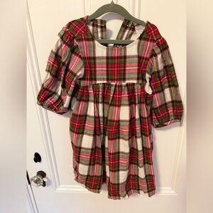 Hanna Andersson Plaid Red and Green flannel Dress